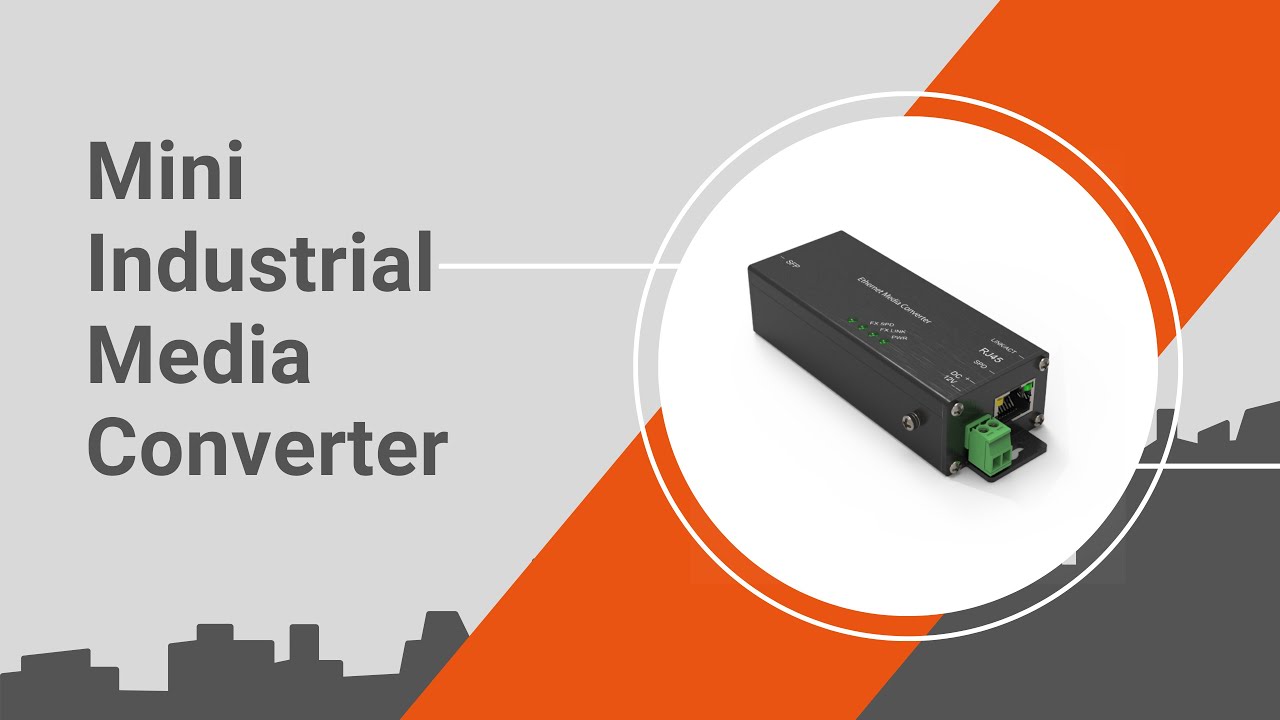 Mini Industrial Fiber Media Converter | Ethernet to Fiber Media Converter