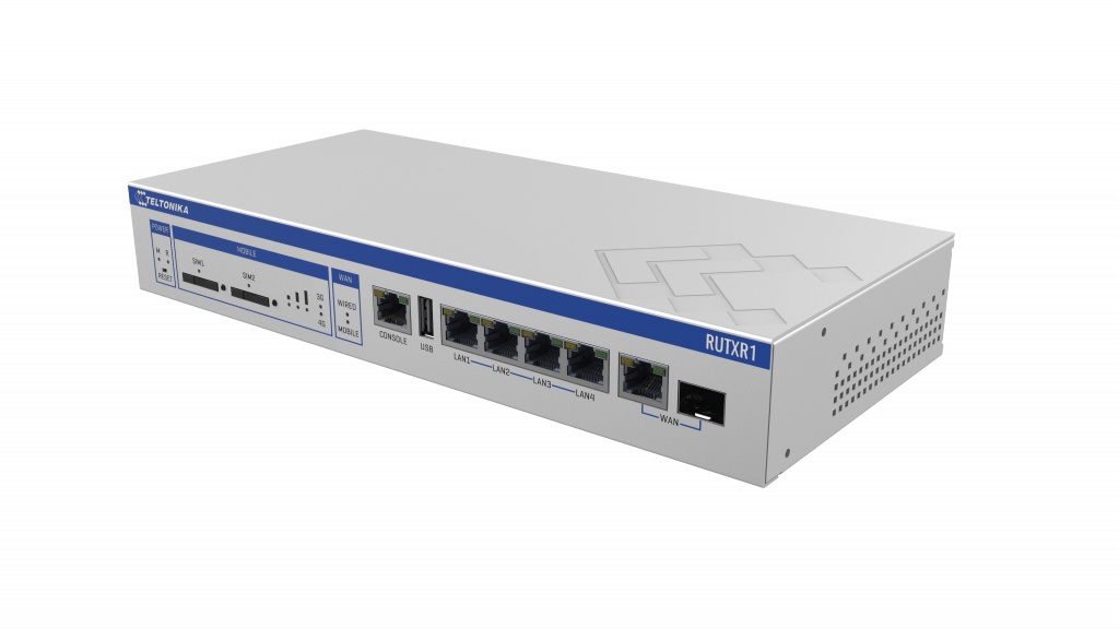 RUTXR1 Router enterprise SFP/LTE para montaje en rack de 19'' Davantel