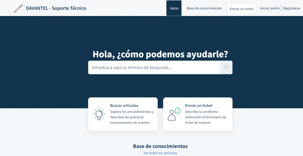 Centro de Soporte DAVANTEL